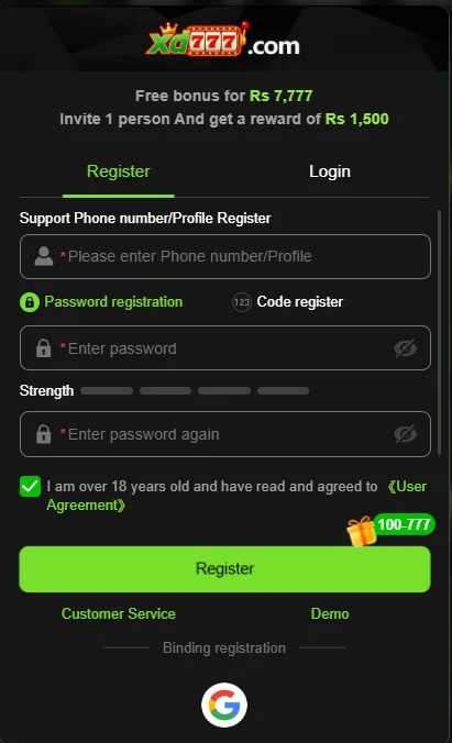 XD777 Game Register Account - Create New Account 2026